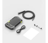 QDTimes Borescopes/endoscopes NTS500 Endoscope-Borescope with 5" IPS Screen, IP67 Waterproof 1080P HD Inspection Camera for Car Pipe Plumbing HVAC (Auto Focus-12.5mm diameter-3Meter)