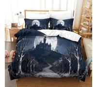 QDZHCPMYK Animals' Christmas Duvet Cover 3 PCS Hotel Quality Quilt Cover Bedding Bed Covers with Pillowcases with Zipper Closure Breathable Stylish Comforter Double(200x200cm)