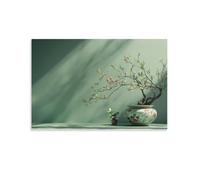 QDZHCPMYK Chinese Flower Arrangement3D Canvas Wall Art Picture Printing for Home DecorationChinese Style16x24inch(40x60cm)
