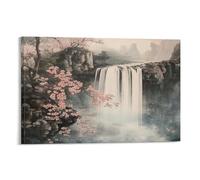 QDZHCPMYK Chinese Landscape Painting3D Canvas Wall Art Picture Print for Home Decor Chinese Style12x18inch(30x45cm)