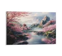 QDZHCPMYK Chinese Landscape PaintingCanvas Decorative Wall Art Living Room BedroomChinese Style Office Wall Decoration12x18inch(30x45cm)