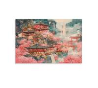 QDZHCPMYK Chinese Landscape PaintingCanvas Decorative Wall Art Living Room BedroomChinese Style Office Wall Decoration12x18inch(30x45cm)