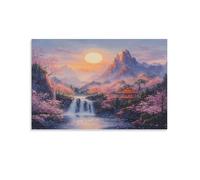 QDZHCPMYK Chinese Landscape PaintingCanvas Decorative Wall Art Living Room BedroomChinese Style Office Wall Decoration20x30inch(50x75cm)
