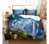 QDZHCPMYK Chinese Loong Duvet Cover Sets 3 PCS Hotel Quality Quilt Cover Bedding Bed Covers with Pillowcases with Zipper Closure Ultra Soft Hypoallergenic Microfiber Double(200x200cm)