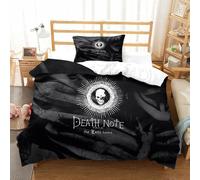 QDZHCPMYK Death God Duvet Cover Set 3 PCS Hotel Quality Quilt Cover Bed Sets Bed Covers with Pillowcases with Zipper Closure Breathable Stylish Comforter Single（135x200cm）