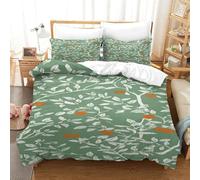 QDZHCPMYK Green Rattan Pattern Duvet Cover Set 3 PCS Hotel Quality Quilt Cover Bedding Sets Bed Covers with Pillowcases with Zipper Closure Breathable Stylish Comforter Super King（260x220cm）