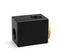 QE Quick Release Exhaust Valve Quick Release Air Valve Aluminum Alloy 1/4 3/8 1/2 Screw QE-02 QE-03 QE-04 (QE-04,Without fitting)