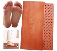 QEAHZ Sadhu Board Advanced - Copper nails, 15mm, Large Size, For Experts, Nail boards for feet, for Yoga and Meditation, Acupuncture Foot Massage