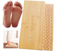 QEAHZ Sadhu Board Advanced - Copper nails, 15mm, Large Size, For Experts, Nail boards for feet, for Yoga and Meditation, Acupuncture Foot Massage, Bamboo