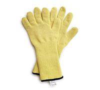 QEARSAFETY 1 pair Aramid yarn knitted Long/short Wrist Protect Heatproof Gloves - Hold Burning hot Dishes/Oven/hot molds- heat resistance work gloves (Medium, Long wrist)