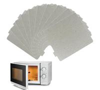 QEAS 10PCS Microwave Waveguide Covers 118×99mm, Universal Mica Wave Guide Plates Sheet, Waveguide Cover for Microwave Pvens, Hair Dryers, Toasters and Heaters