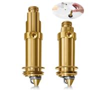 QEAS 2PCS Pop Up Sink Plug Replacement, Click Clack Plug Replacement, Durable Assembly Internal Brass Spring Mechanism for Bathroom Basin, Bathtub & Washbasin Drain Stopper