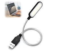 QEAS USB Reading Lamp Portable Mini Led Light, White Night USB Light 180ºAngle Flexible, Portable Flexible Clip LampSuitable for Notebook, PC, Laptop, Computert