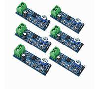 QEBIDUM 6pcs Audio Power Amplifier Module, Amplifier Board, Mini LM386 200 Times Gain 10K Solo Mono AMP Circuit Mini Guitar AMPS 200 Times 5V-12V Input 10K Adjustable Resistance