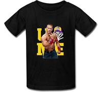 QECEOG Mens Print John Cena Custom T Shirts Cotton Novetly Tshirt Black