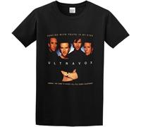 QECEOG Men's Ultravox Dancing with Tears in My Eyes Cotton T Shirt Black