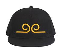 QECEPEI Hip-Hop Hats Monkey King Headband Embroidered Flat Brim Hats for Men Snapback Caps Adjustable Black