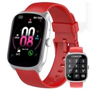 Qecnato Smart Watch for Men Women Answer/Make Calls, 1.95" Screen Smartwatch, Fitness Watch IP68 Waterproof Fitness Tracker for iOS/Android, Red