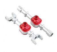 Qectial 2 Pieces Car Axle Housing Components for D91 MM98 99S RC Pickup Truck Chassis with Red Covered Differential and Mounting Points, Silver