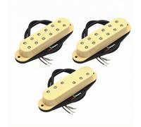 Qectial 3 Pieces Electric Guitar Pickup | Wiring Component, Mini Guitar Pickup, Portable, Electronics, Yellow