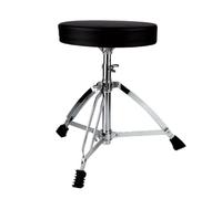 Qectial Adjustable Drum Seat Drum Throne Drum Stool Percussion Chair Musician Seat With Padded Leather Top Height Adjustable Steel Single Brace Stable Base Rubber Feet suitable for stage home