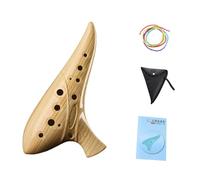Qectial Alto 12 Holes Piccolo Musical Instrument Ergonomic Resin Lightweight Practical Rich And Resonant Sound Suitable for Adults And Amateurs, light brown