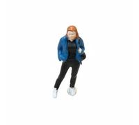 Qectial Backpacker Figurine Miniature Woman Statue Resin Doll Collectible Model Figure With Fine Painting And Carved Clothing Details suitable for desk