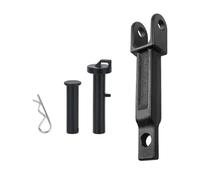 Qectial Black Trailer Hook with Forked Top End and Round Hole Mounting Base Suitable for Semi Truck Recovery Operations and Towing Vehicles