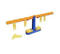 Qectial Children Arithmetic Scale Balance Scale Toy Counting Playset Educational Toy Interactive Number Recognition With Yellow Weights Suitable for Homeschool Lessons STEM Practice