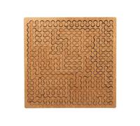 Qectial Children Puzzle Wooden Maze Board Brain Teaser Puzzle Toy Challenge Board Cognitive Skill Game Concentration Booster Smooth Wood Surface Suitable for kids homeschooling family, Chain Pattern