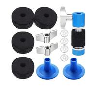 Qectial Drum Felt Pads Cymbal Felt Washer Drum Clutch Hat Clutch Set Cushion Pad With Organized Parts For Quick Setup And Reduced Movement During Play, Blue