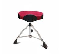 Qectial Drum Throne Seat Adjustable Drum Stool Swivel Drum Chair Saddle Seat Padded Cushion With Metal Construction And Pneumatic Height Range Suitable for, Red Black