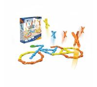 Qectial Educational Building Game Tumbling Blocks Toy Set Interactive Jumping Motion DIY Assembly Game Hand-Eye Coordination Training Suitable for Home Entertainment, Boy DIY Jumping Clips