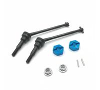 Qectial Electric Car RC Front Driveline CVD Components Hex Adapters Pins Nuts Steel Parts Improved Stability Movement suitable for hobby collections outdoor fields driveway testing, Blue