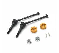 Qectial Electric Car RC Front Driveline CVD Components Hex Adapters Pins Nuts Steel Parts Improved Stability Movement suitable for hobby collections outdoor fields driveway testing, Gold