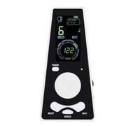 Qectial Electronic Metronome Digital With Display Voice Counting Tempo Rhythm Vocalized Beat Assistance compact and lightweight suitable for beginner practice home rehearsal, White