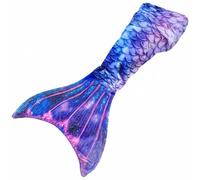 Qectial Girls Flannel Blanket Mermaid Tail Sleeping Bag Throw Cozy Accessory Charming Curve Design Lightweight Feel Suitable for Movie Nights Home Decor Reading, Blue, 142-60cm