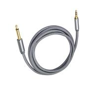 Qectial Guitar 6.35 Mm to 3.5 Mm, Versatile AUX (mono to Stereo) for Stage, Mixing Consoles And Home Stereo Systems, 4.6m