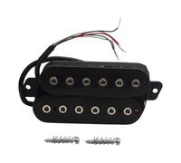 Qectial Guitar Pickup Humbucker Electric Coil Prewired Component Accessory Made of PP Material for Modern Metal Performances, Chrome 52mm