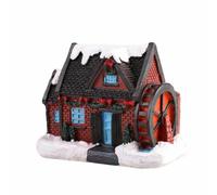 Qectial Holiday Decorative House Lighted Miniature Cottage Tabletop Ornament Snowy Hamlet With Built To Last Resin And Snowy Finish Suitable for holiday, size to 2, style to 2