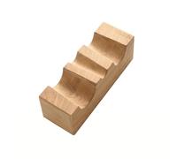 Qectial Jewelry Shaping Device Wood Bracelet Former Forming Block Metalworking Tool with Smooth Hardwood for Even Reshaping and Improved Stability Suitable, Oval Bracelet Dapping Block