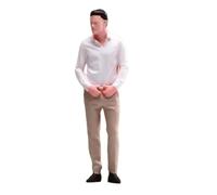 Qectial Miniature Figure of A Suit, 1:64 Scale, for Model Trains And Sandcastles.
