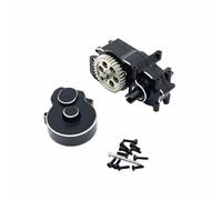 Qectial Miniature Vehicle Gearbox RC Car Gearbox Rear Assembly Case Aluminum Alloy Frame Improved Handling Debris Suitable for 244016 1/24 RC Vehicles Club, Black