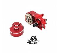 Qectial Miniature Vehicle Gearbox RC Car Gearbox Rear Assembly Case Aluminum Alloy Frame Improved Handling Debris Suitable for 244016 1/24 RC Vehicles Club, Red