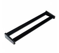 Qectial Music Equipment Stand Guitar Pedalboard Organizer Aluminum Alloy Frame with Angled Top for Clear Pedal Setup Suitable for Home Rehearsal Stage Performance, Carbon Fiber