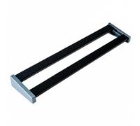 Qectial Music Equipment Stand Guitar Pedalboard Organizer Aluminum Alloy Frame with Angled Top for Clear Pedal Setup Suitable for Home Rehearsal Stage Performance, Silver