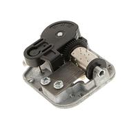 Qectial Musical Clockwork Parts DIY for Music Box with Crank Screws, 6, 5x4.2x2cm