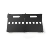 Qectial Pedal Mounting Panel Modular Pedalboard Board Plate With Hook And Loop Cable Pathways Handle Cutout Adjustable Anti Slip Feet Rugged suitable for guitar pedal setups rehearsal performance