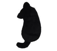 Qectial Pencil Case Cat Pouch Bag Organizer Storage Case with Playful Cat Touch Furry Exterior Zipper Closure Suitable for Students Classroom Office Home, Array, Black, 26 15cm