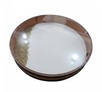 Qectial Percussion Drum Bead Rain Drum Round Frame Hand Drum Rhythm Instrument With Beech Veneer And Metal Beads For Sparkling, 16 Inch Beechwood With Gold Beads